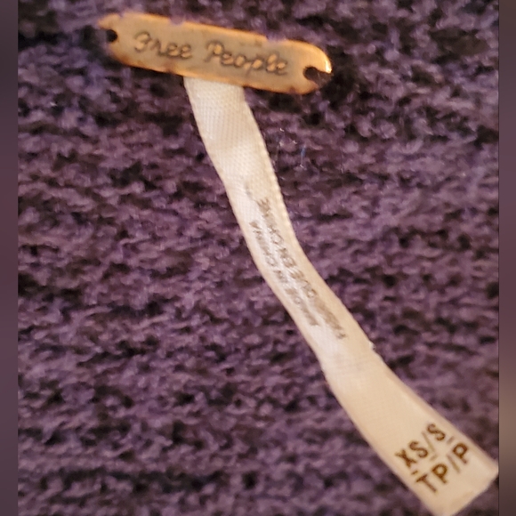 Free People Oversized Cardigan Size S Blue - Picture 5 of 7